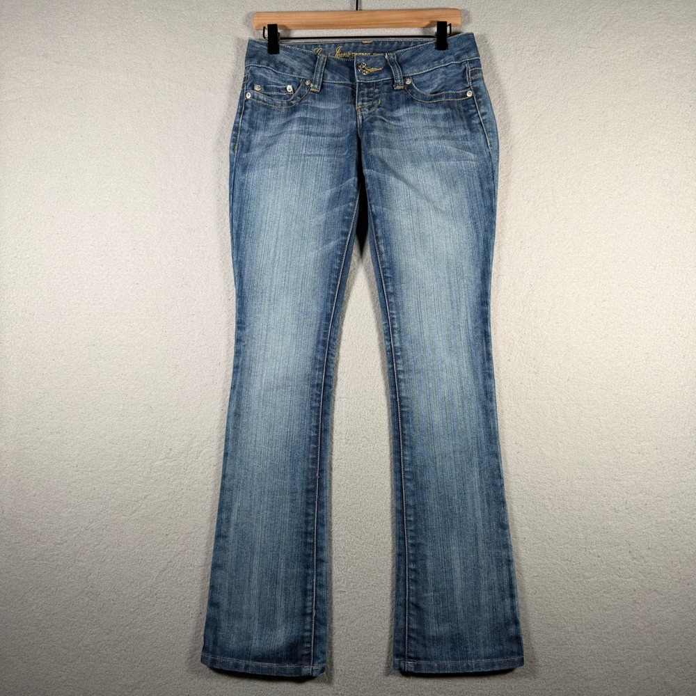 Vintage Guess Jeans Pismo Straight Leg Blue Denim Low Rise Pants Womens 26